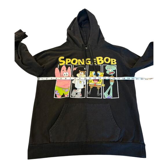 Nickelodeon‎ SpongeBob Patrick Squidward Sandy Black Hoodie Youth XL - Picture 4 of 8